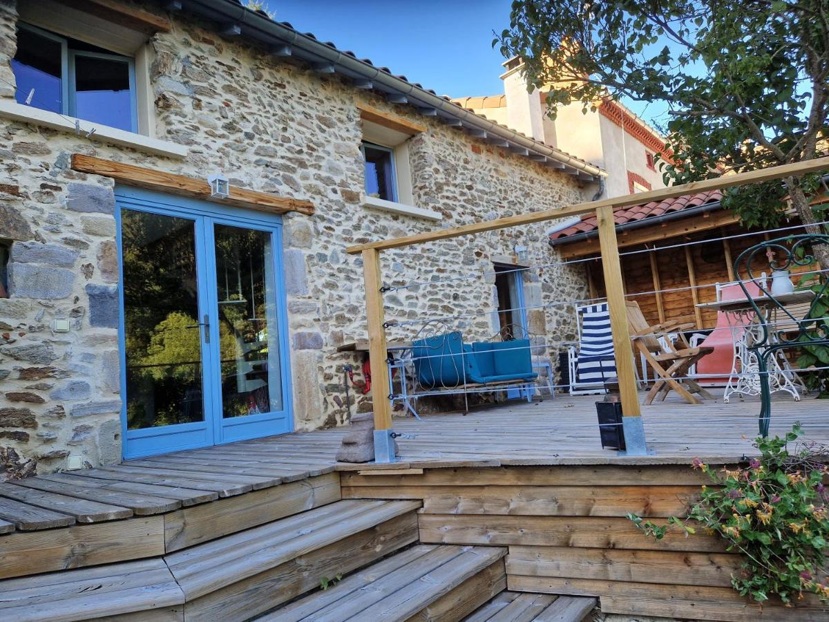La Maison Du Vigneron Auzon Exteriér fotografie